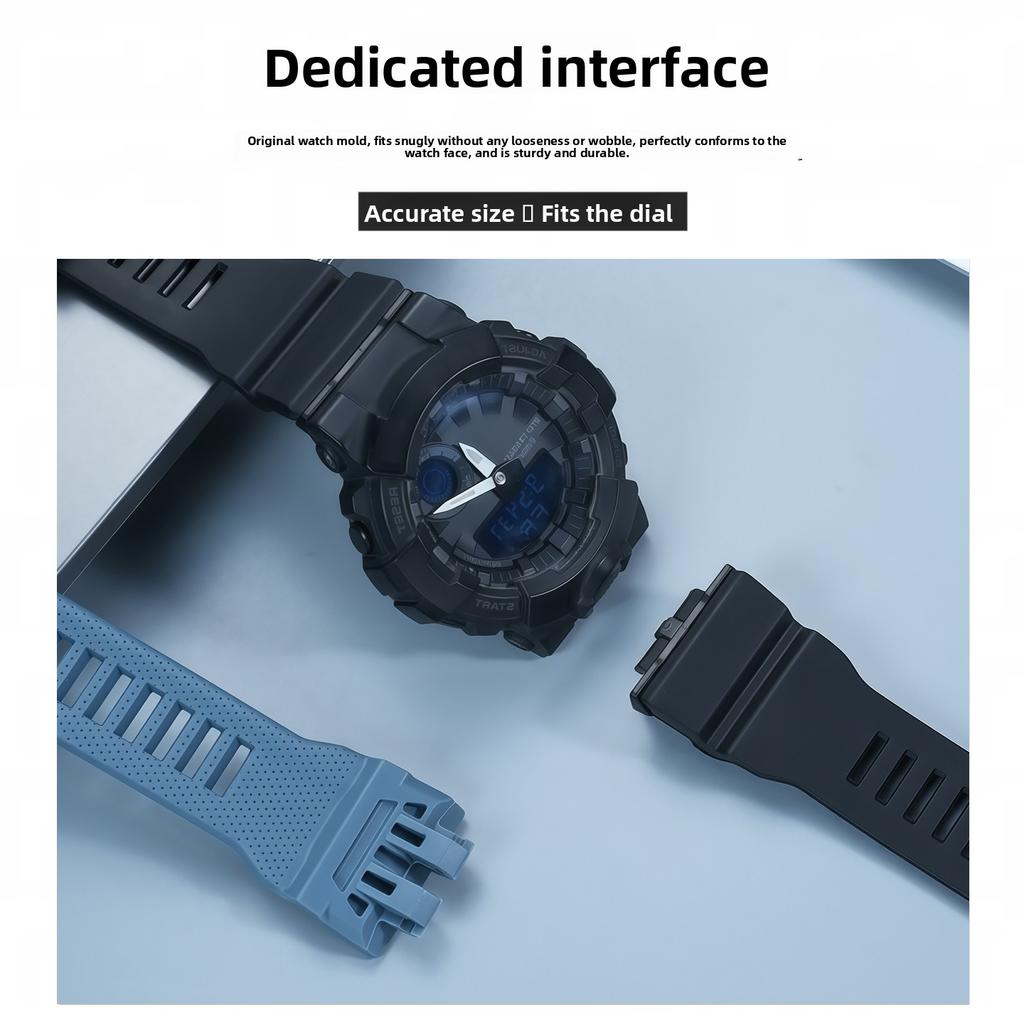 GBA800 Silicone Strap For Casio G-SHOCK GBA-800 GMA-B800 GMD-B800 GBD-800 Men's Outdoor Sports Watch Band Bracelet Accessories