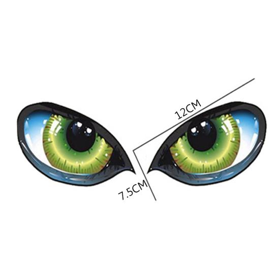 1 пара светоотражающих самоклеящихся автомобильных зеркал заднего вида для глаз, наклейки, декор