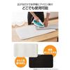 ELECOM Ironing Board and Mat, Roll-Up Design, Compact, Heat-Resistant up to 180C, Lightweight, Portable, with Thick Sponge Fabric Equivalent to a Sta