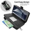 For Samsung Galaxy Z Fold6 5G Case Zipper Pocket Leather Phone Cover with Screen Protector/Stylus Pen