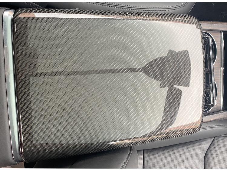 Рамка заднего дисплея из сухого углеволокна для подлокотника Tesla Model S/X