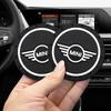 Для Mini Авто-стайлинг ПВХ Авто Нескользящая Подставка-подстаканник Водный Стакан Подкладка Для Mini Cooper One S JCW R55 R56 R60 F55 F56 Countryman Авто