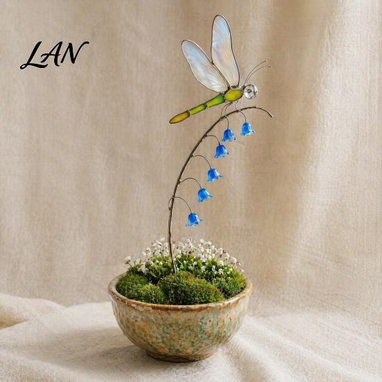 Whimsical Garden Ornaments Window Charm Stakes, Nature Collection Themed Plant Decor Decorative Stake, Stakes for Flower Pots Decorations Indoor