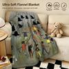 Artist GGemma Koomenn Throw Warm Soft Flannel Blanket Multiuse for Sofa Bed Camping Travel Nap
