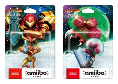 Amiibo Самус и Аран из Metroid (Серия Метроид) - Набор из 2 предметов. (Амибо для Nintendo Switch)
