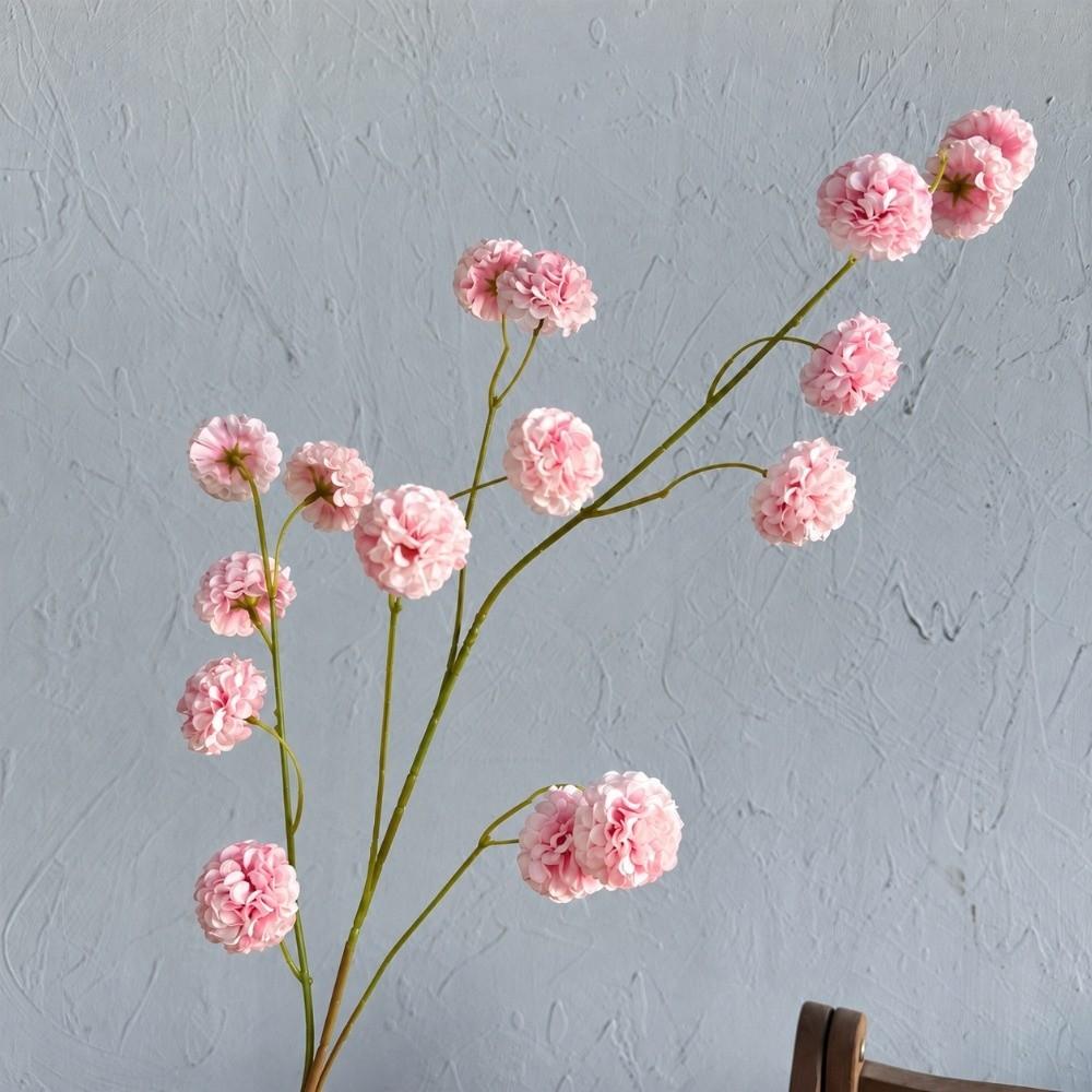 Multi-Head Artificial Ball Shape Flower Bouquets Plastic Fake Flowers  Floral Arrangement