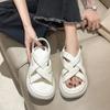 Platform Sandals Women's Korean Casual Flat Beach Shoes Female Sport Thick Sole Fashion Women's Shoes Sandalias 2024