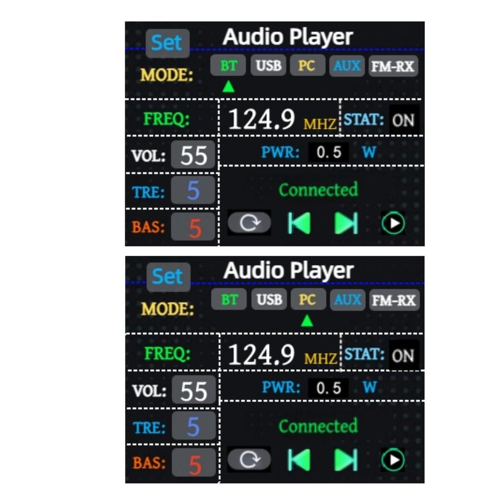 27 МГц - 125 МГц FM-передатчик Радио USB-звуковая карта Bluetooth Музыкальный плеер
