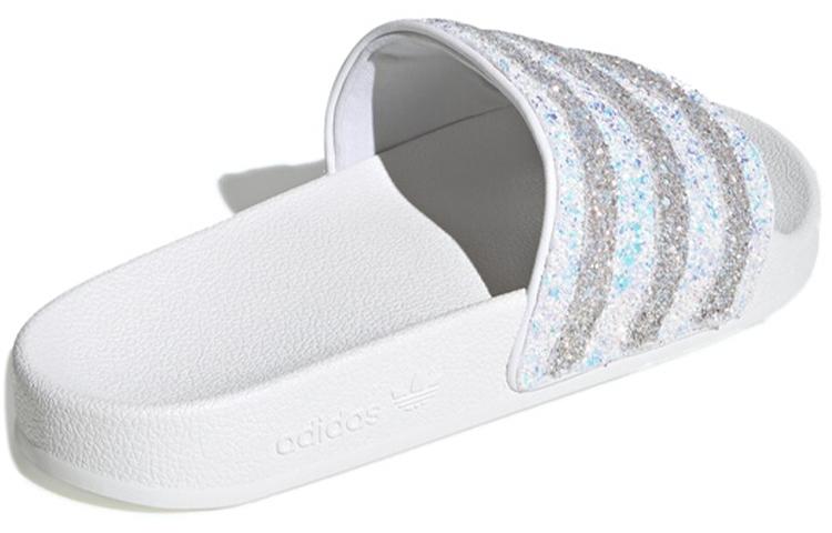 adidas Оригинальные ADILETTE Подошва из композитного материала Кристальные Нескользящие Шлепанцы Женские Белые EE4810