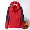 Men Women 3-in-1 Waterproof Windproof Hiking Jacket With Removable Fleece Liner Winter Outdoor Activities