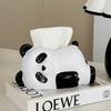 New Cute Panda Tissue Box Living Room Desktop Decoration Home Decoration Creative Cartoon Panda Napkin Paper Box