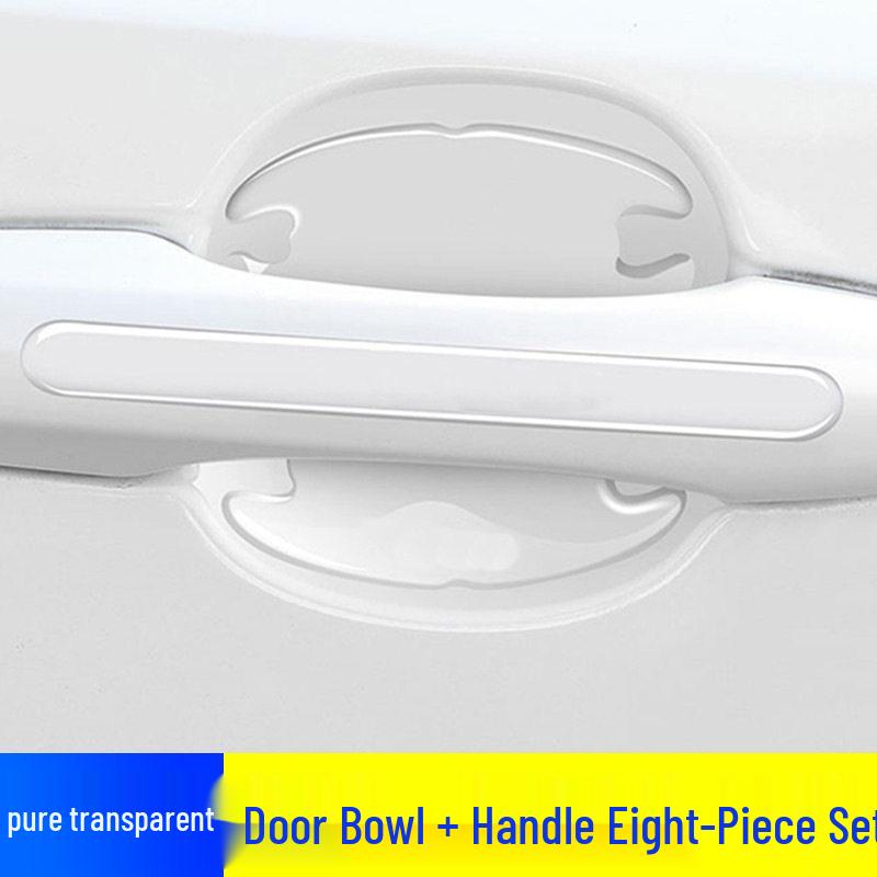 Transparent Car Door Handle and Edge Protection Strips Compatible with BMW, BYD, Tesla.