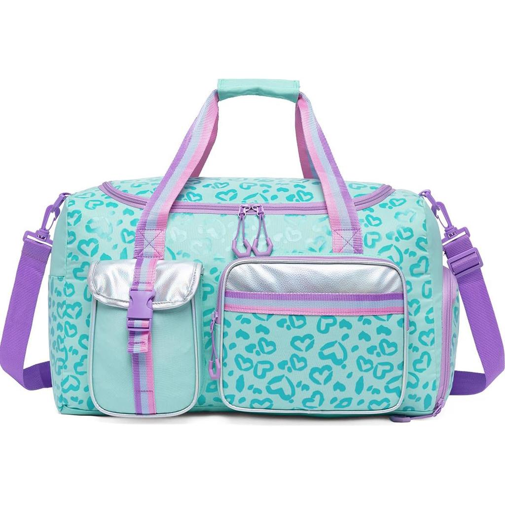 Kids Duffle Bag Girls Women Travel Bag Gifts Overnight Bag for Girls Women Tote Sleepover Bags for Girl Gym Dance Bags with Shoe