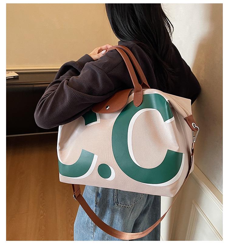 Женская легкая водонепроницаемая дорожная сумка-даффл большой вместимости для деловых и коротких поездок