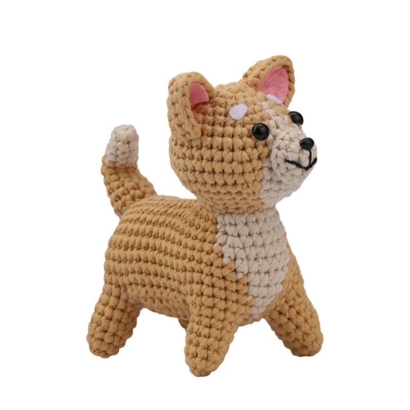 DIY Animals Crochet Starter Kits Plant Crochet Yarn Set Beginners Crochet Kits Learn to Crochet Set by English Video