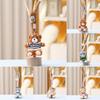 Cute Checkered Bow Strap Pants Sweater Camera Teddy Bear Plush Doll For Girls Gift And Bag Decoration