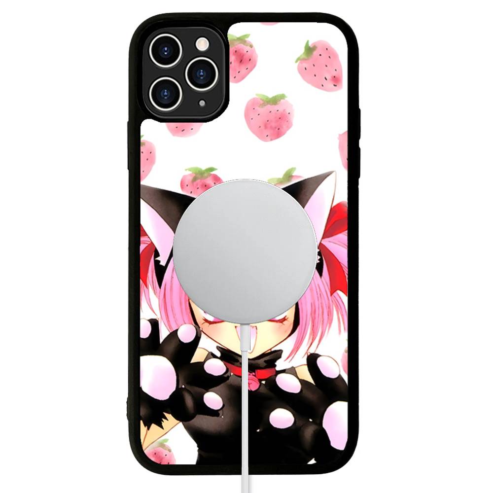Чехол для iPhone 17 16 15 Pro Max 14 Plus 13 12 11 Tokyo Mew Mew Аниме С магнитной беспроводной зарядкой MagSafe