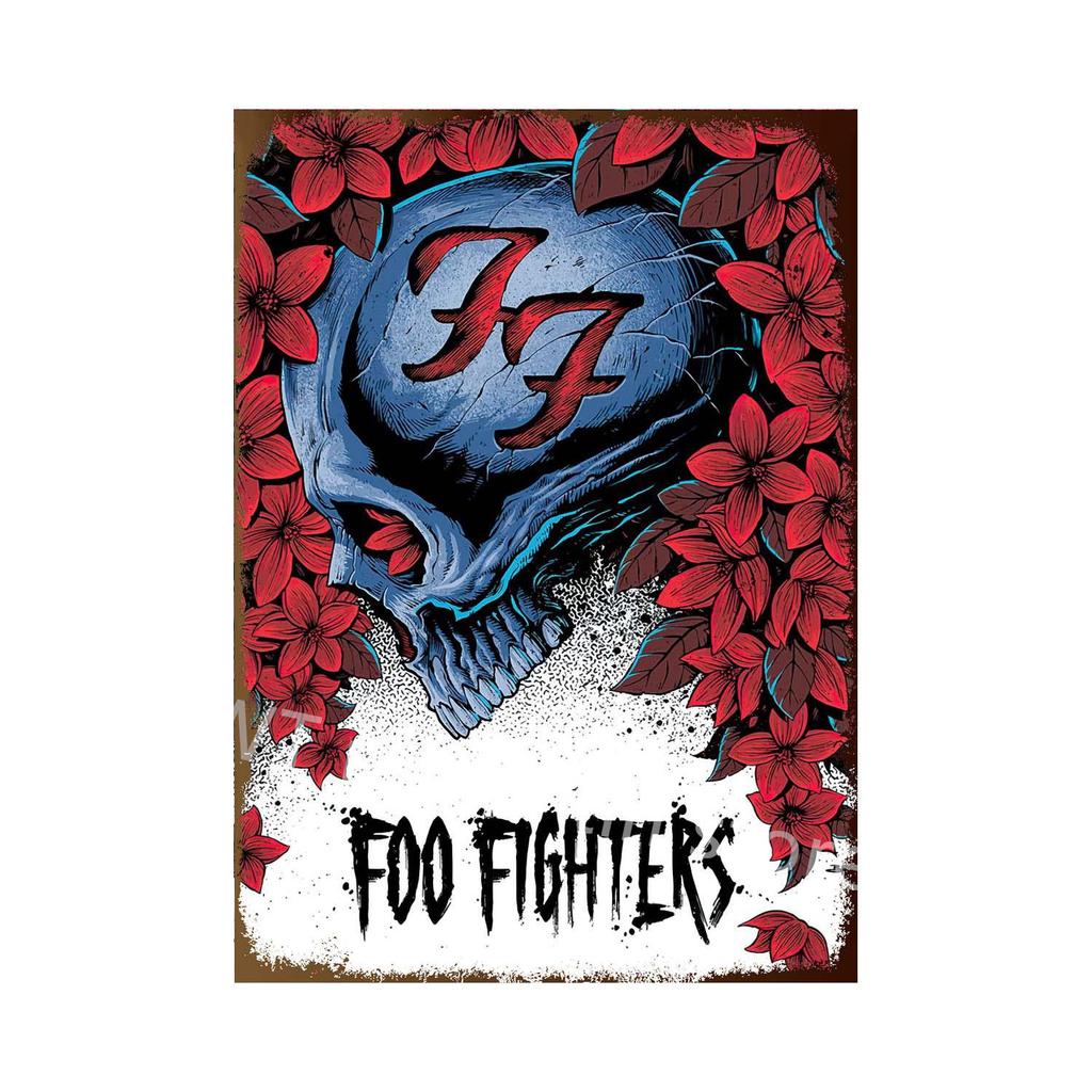 Ретро-плакат музыкальной группы, металлическая табличка, жестяная табличка, винтажная рок-н-ролльная тарелка для домашнего бара, декоративные наклейки, декор стен гостиной