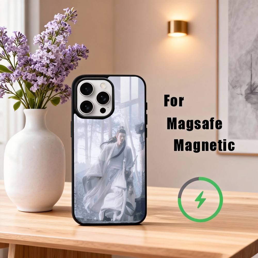 Чехол для телефона W-Wang Yibo The U-Untamed Для iPhone 17, 16, 15, 14, 13, 12, 11 Plus, Pro Max Магнитный Для беспроводной зарядки MagSafe