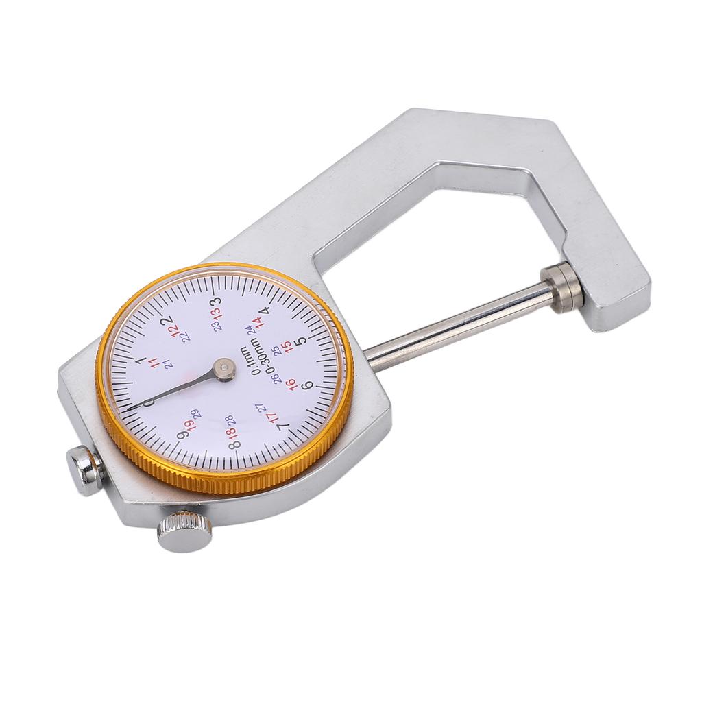 Толщиномер с плоской головкой Высокоточный карманный инструмент для измерения толщины для бумаги, пленки, кожи