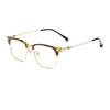 Vintage Square Titanium Alloy Glasses Half-Frame Brand Design Anti Blue Light Reading Glasses For Men Women Reader +1.75 2.5 3.0