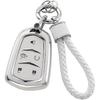 Cadillac Key Fob Cover with Keychain, Soft TPU Key Case Protection Fit for Cadillac Escalade CTS SRX XT5 ATS CT6 5 Buttons Smart Key