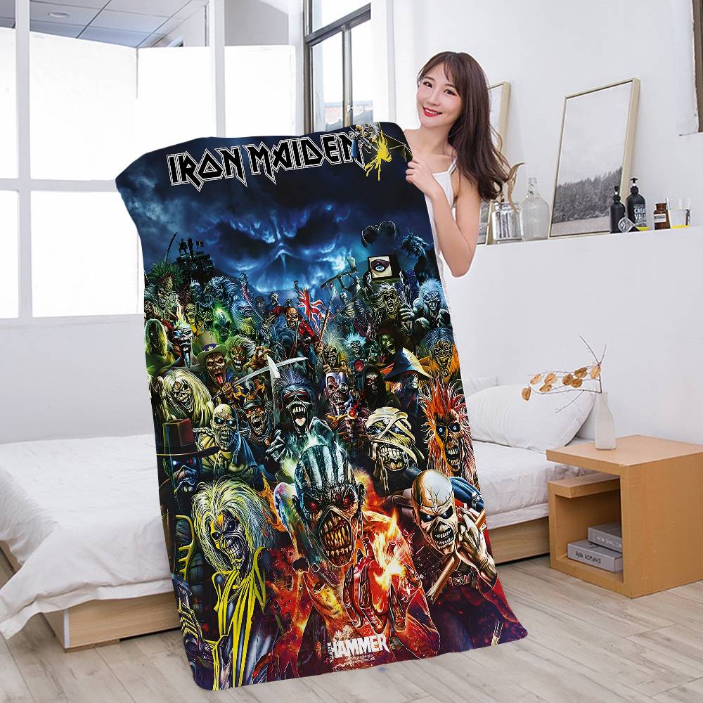 I-Iron-Maidens Пляжное полотенце Цветные банные полотенца для девочки Микрофибра Быстросохнущее Без песка Пляж Йога Спа Тренажерный зал Бассейн