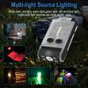 V30 EDC LED Flashlight Power Bank Work Light Swivels Type-C Rechargeable Torch Camping Pocket Lantern with Magnet Buzzer & Clip
