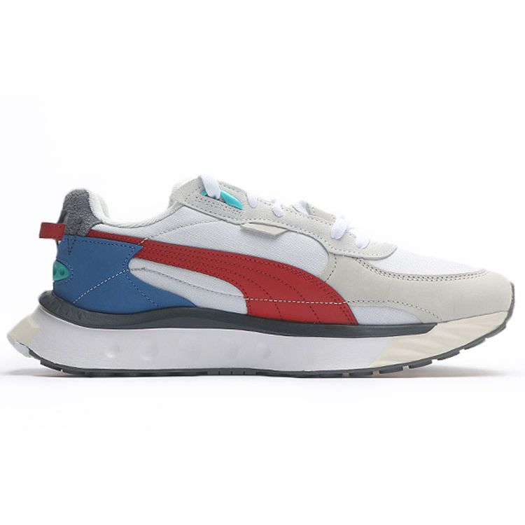 Puma Wild Rider Layers - Кроссовки Унисекс White Urban Red 380697-01