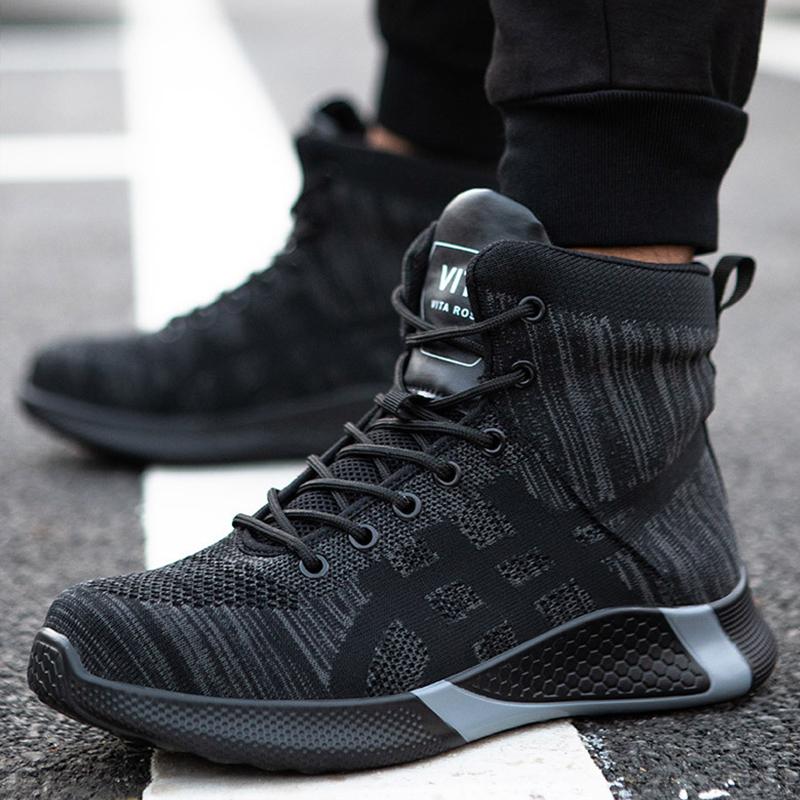 Рабочие ботинки со стальным носком, мужская и женская защитная обувь, легкие неразрушимые защитные ботинки, мужская рабочая обувь, устойчивые к проколам дышащие рабочие кроссовки, размер 36-48