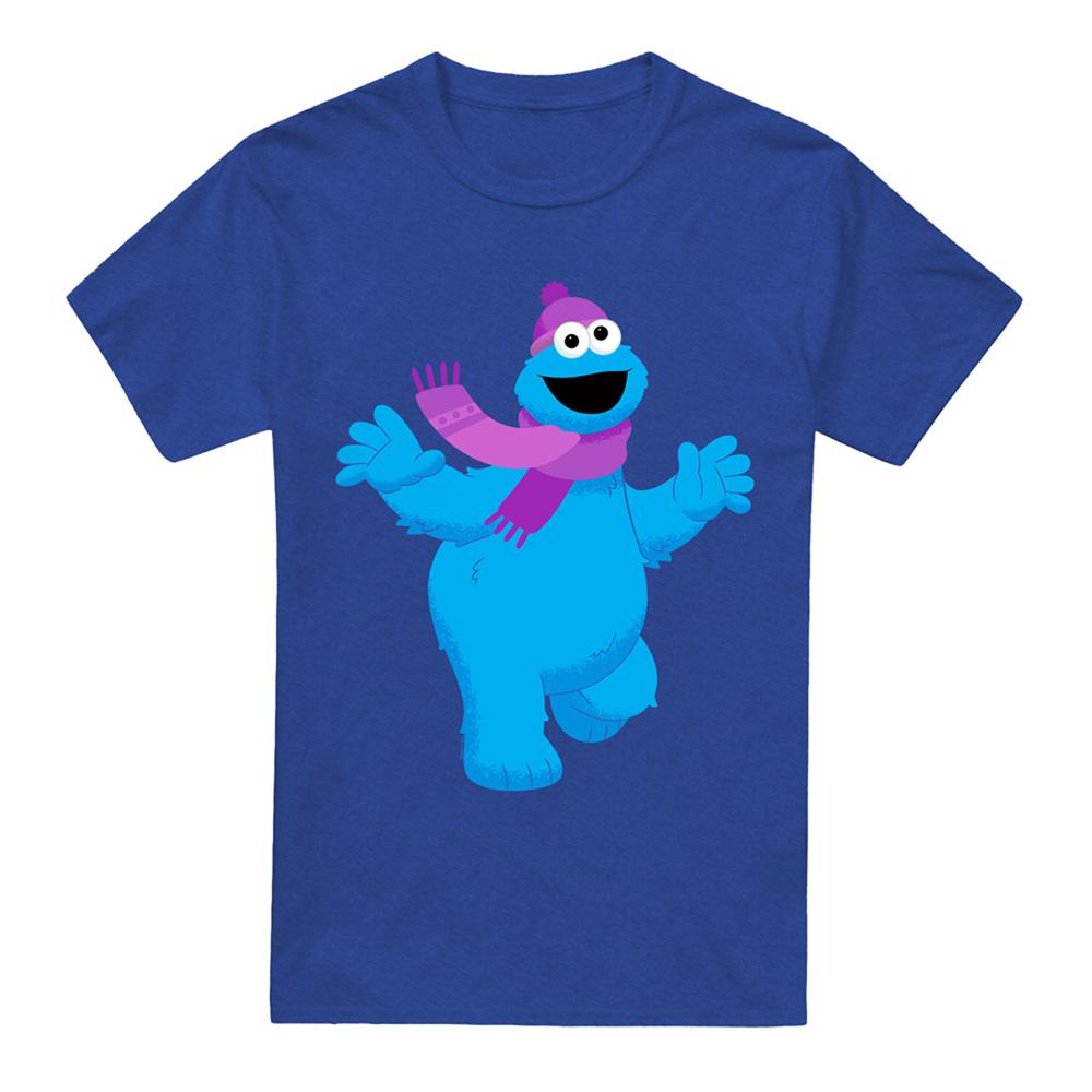 Sesame Street Unisex Adult Furry Friends Forever! Cookie Monster T-Shirt