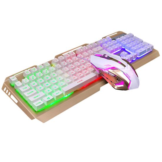 Удобный комплект механической клавиатуры, проводные компьютерные аксессуары из АБС-пластика