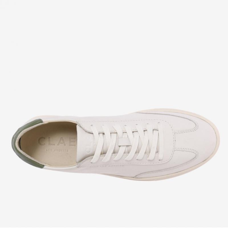 Clade Unisex White Leather Sneakers Sceu233dn00
