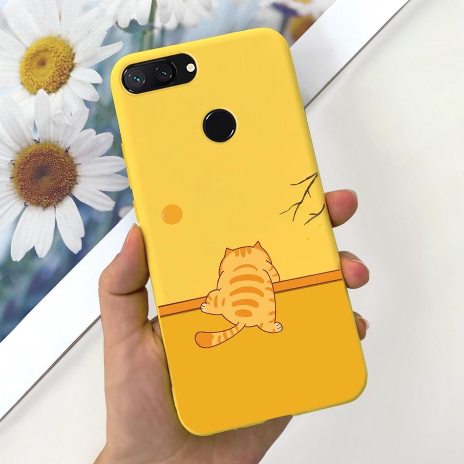 Чехол для Xiaomi Mi 8 Lite Xiaomi Mi 8 SE Mi8 Милый Кот Мультяшный Конфетный Цвет Мягкий Силикон ТПУ Задняя Крышка для Xiaomi MI 8 8lite 8SE