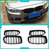 Car Front Grille Racing Front Sport Grill Gloss Black Double Slat Kidney Grille For BMW 3-Series F30 F35 2012-2018