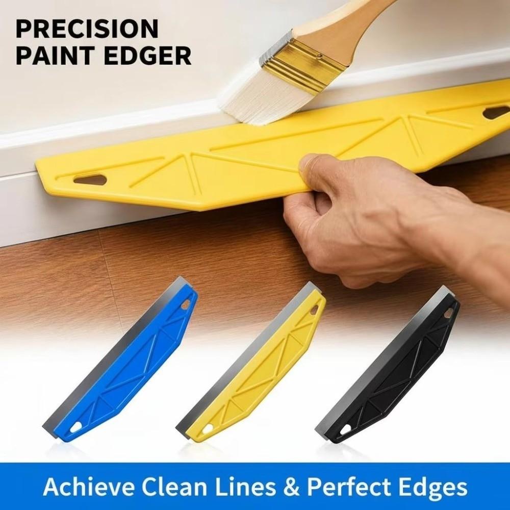Stainless Steel Paint Edger Tool Ergonomic Handle Wallpaper Scraper Wall Trim