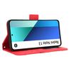 Кожаный чехол-книжка для Xiaomi Redmi Note 13 4G с несколькими отделениями для карт
