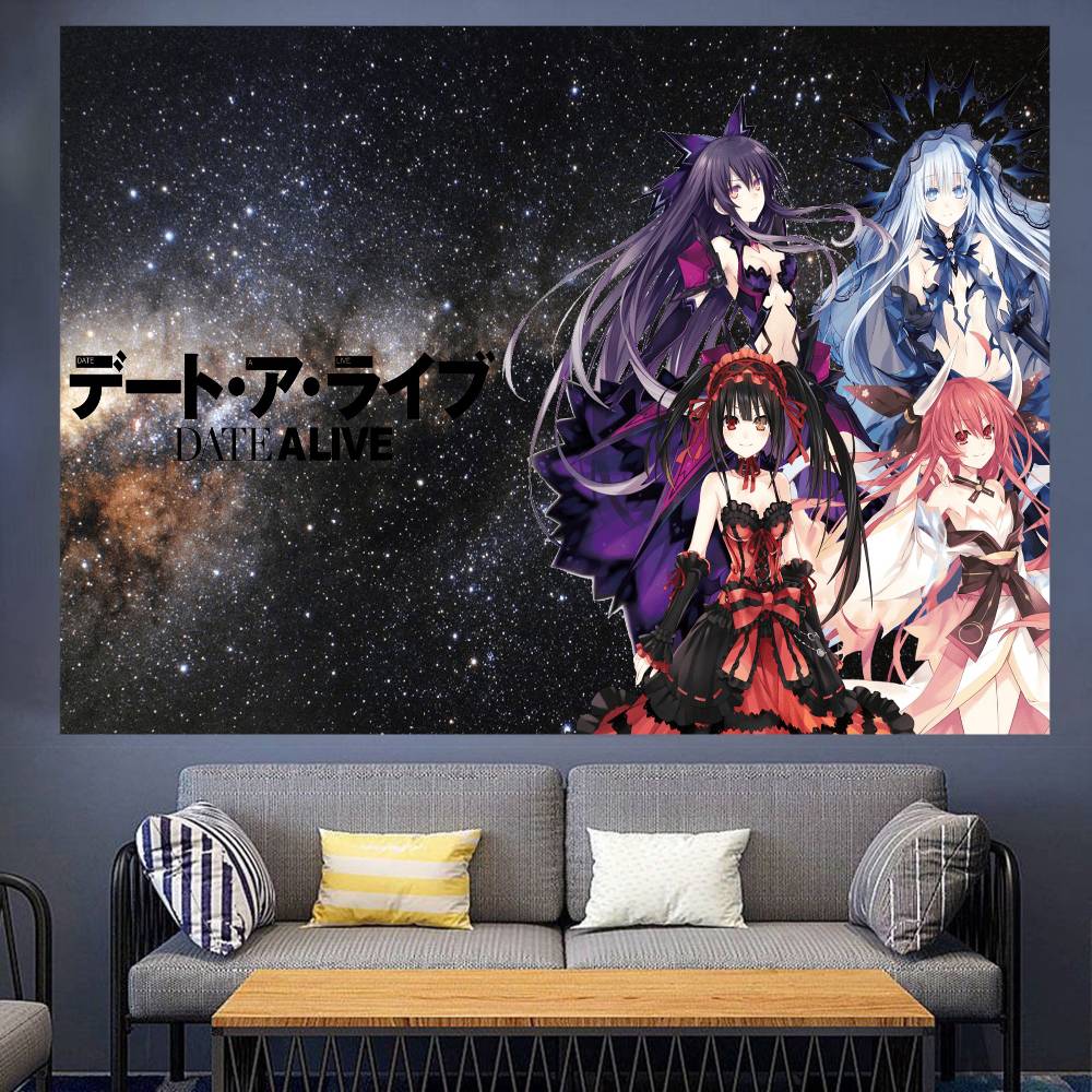1 шт. Токисаки Куруми Аниме Date A Live Баннер Фон Супер Сцена Украшение Баннер Фон для детского душа