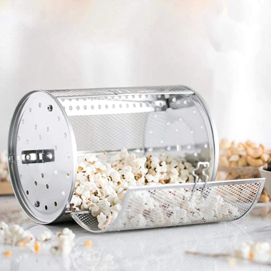 Корзина вращающаяся клетка из нержавеющей стали гриль-вертел жаровня гриль-жаровня барабан корзина для жарки арахис сушеные орехи кофейные зерна барбекю