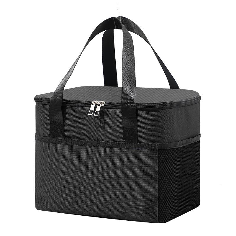 Square Lunch Bags Heat Insulation Large Capacity Ice Bag Outdoor Picnic Tote Portable Travel Storage Bag Student Lunch Box Pouch