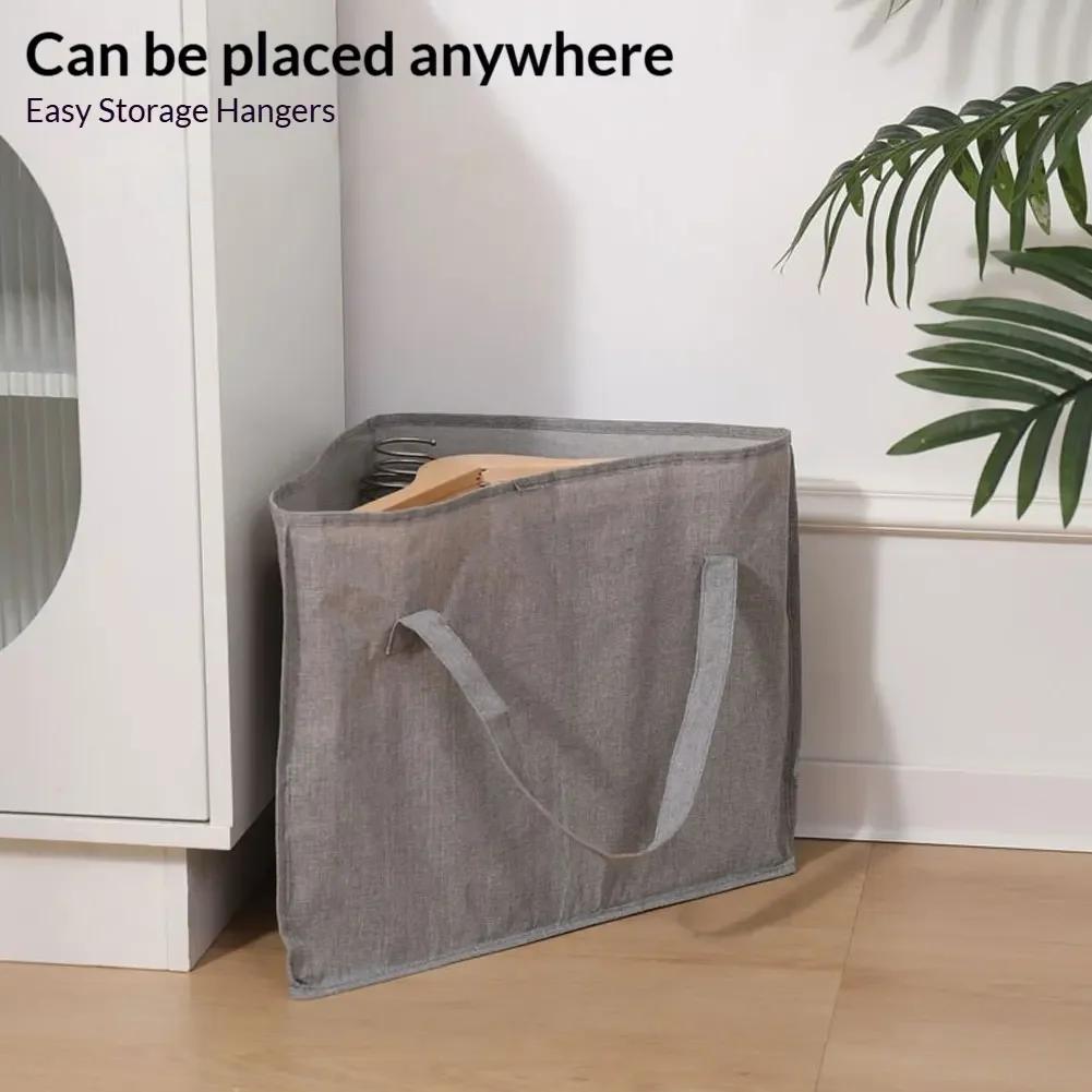 Multi-purpose Space Saving Laundry Tidier Holder Universal Triangle Hanger Storage Bag Clothes Hanger Storage Bag With Handles