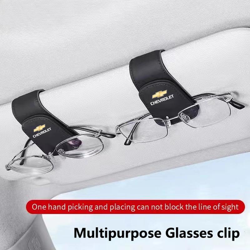 AABHN1 Car Interior Sun Visor Eyeglasses Holder Sunglasses Clip For Chevrolet Sail Aveo Colorado Cobalt Silverado Beat Equinox Tahoe