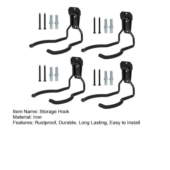 Вешалка для электроинструмента Настенные крючки для гаража Нержавеющее ПВХ-покрытие Простая установка Прочная несущая способность