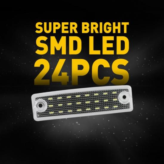 Светодиодный блок подсветки номерного знака 2 светодиода Белый Для 96-22 Toyota 4Runner 01-22 Sequoia