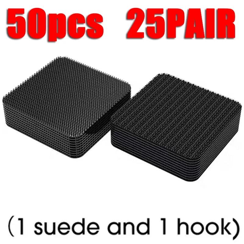 2-50 шт. наклейки для фиксации коврика, универсальные самоклеящиеся застежки для автомобильных ковриков, липкая лента для ковров для BMW X3 X5 Mercedes Benz