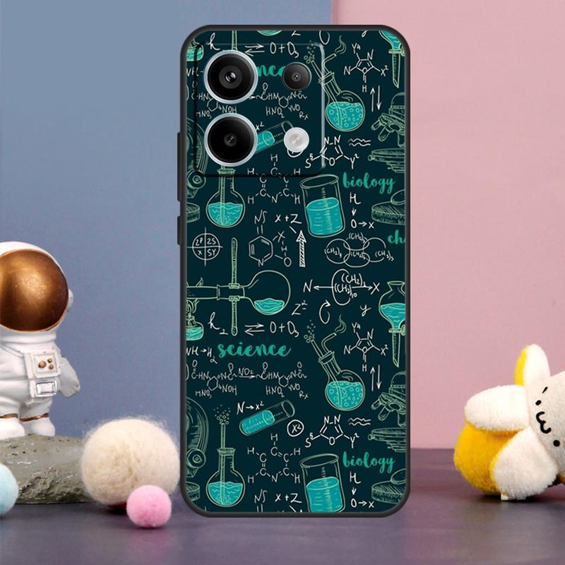 Винтажный кейс для химической лаборатории для Xiaomi Redmi Note 15 Pro Plus 10 11 12 13 14 Pro Redmi 15 15C 14C 10C 12C 13C Чехол