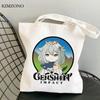 Genshin Impact Shopping Bag Bolso Jute Bag Grocery Bolsas De Tela Bolsa Handbag Bag Net Bolsas Ecologicas Sac Toile