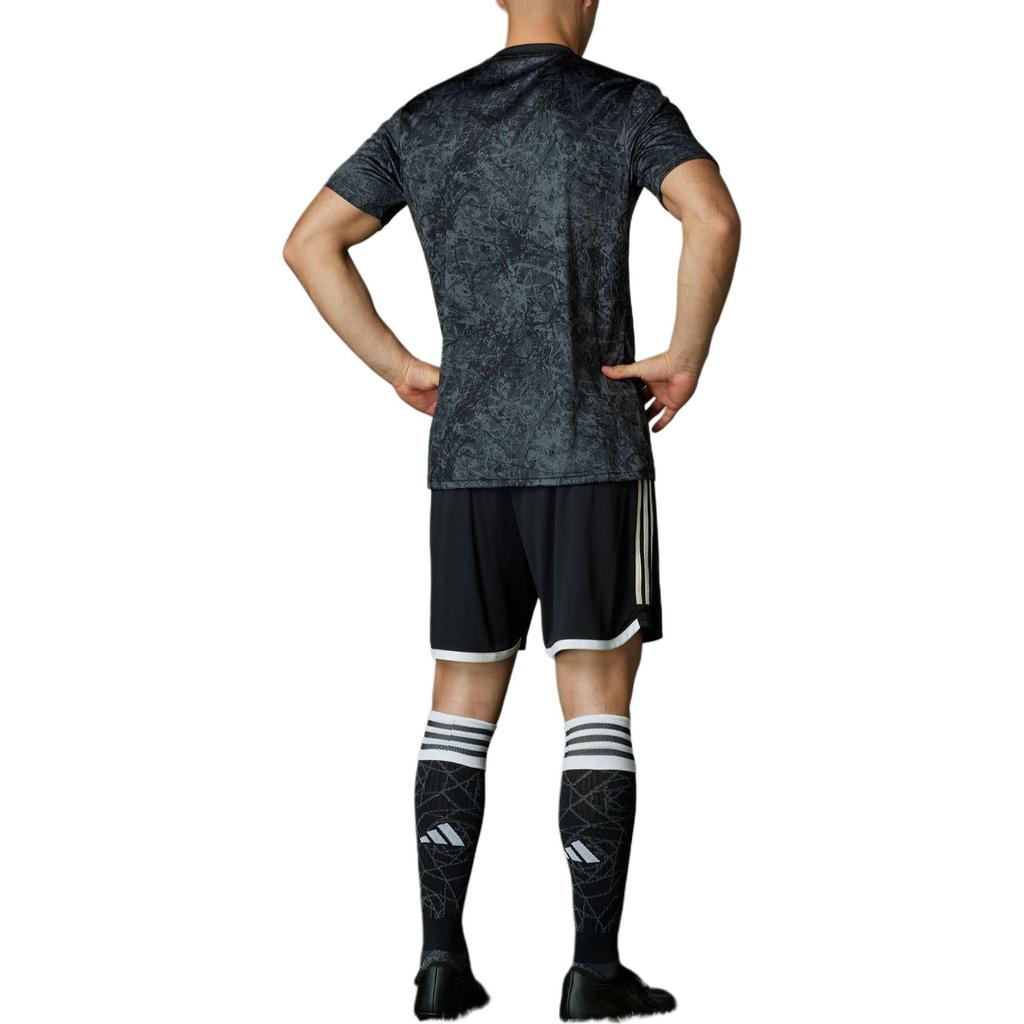 adidas Быстросохнущая тренировочная рубашка Man Utd x Stone Roses с типографским принтом Tie-Dye, мужские топы, черные IQ1566