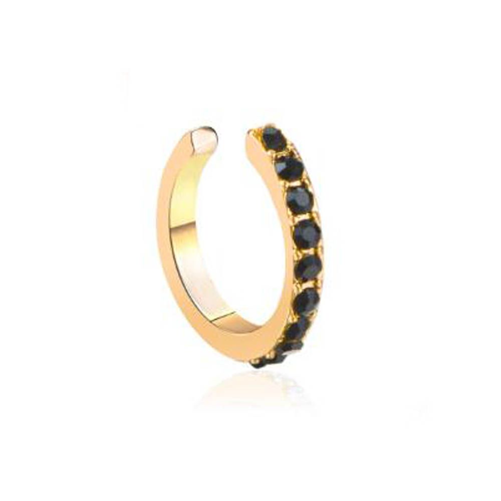 Подарок Клипсы для ушей без прокола Бирюзовые серьги-каффы с кубическим цирконием Серьга без прокола Круглый кафф для ушей со стразами