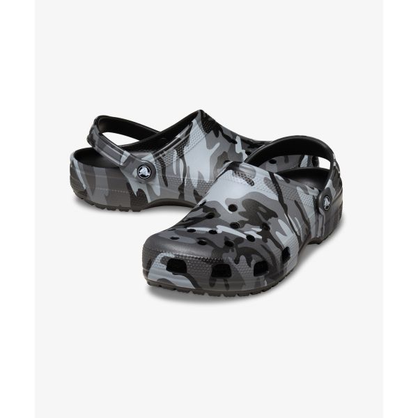 Crocs Классические камуфляжные клоги унисекс черные 211936-0DD